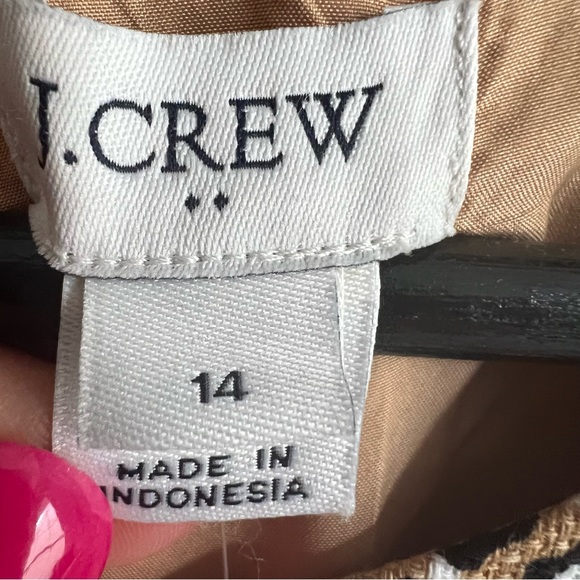 NWT J. Crew Sleeveless Basketweave Sheath Dress Animal Print size 14 - Picture 4 of 6